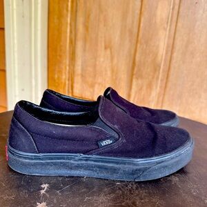 Vans woman’s size 8.5 Black Classic Slip-on.